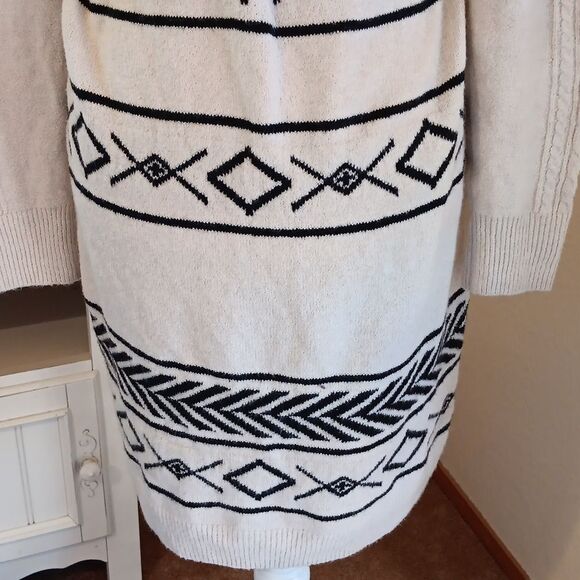 NWT Lucky Brand Jacquard Sweater Dress. - Picture 8 of 15